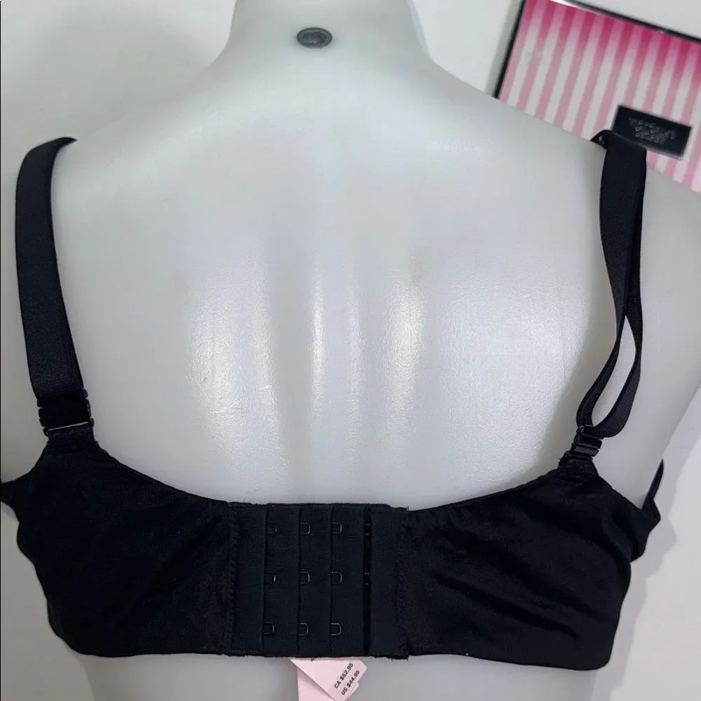 Victoria's Secret Elegant Black Bra and Panty Set Sz 40DDD & XL NWT